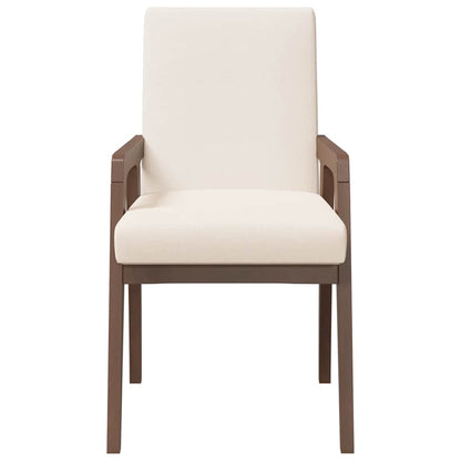 Eetkamerstoel – Stoel – Kuipstoel – Meubel – Zitmeubel – Massief Rubberhout – Set Van 2 – Comfortabele Schuimkussens