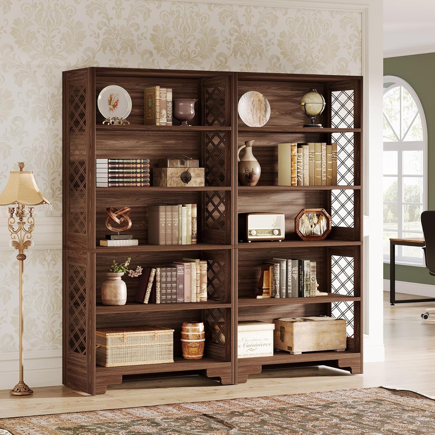 Vintage Bureau – Computertafel – Werkbureau – Schrijftafel – Kantoorbureau – Industrieel Design – 160 x 80 x 75 cm – Hout Met Zwarte Metalen Poten – Robuust & Verstelbare Voetjes – Rustiek Bruin - QUORE