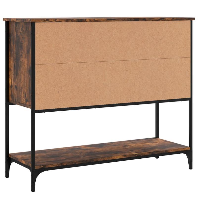 Sideboard 100x36x85cm processed wood, smoked oak Practical and removable