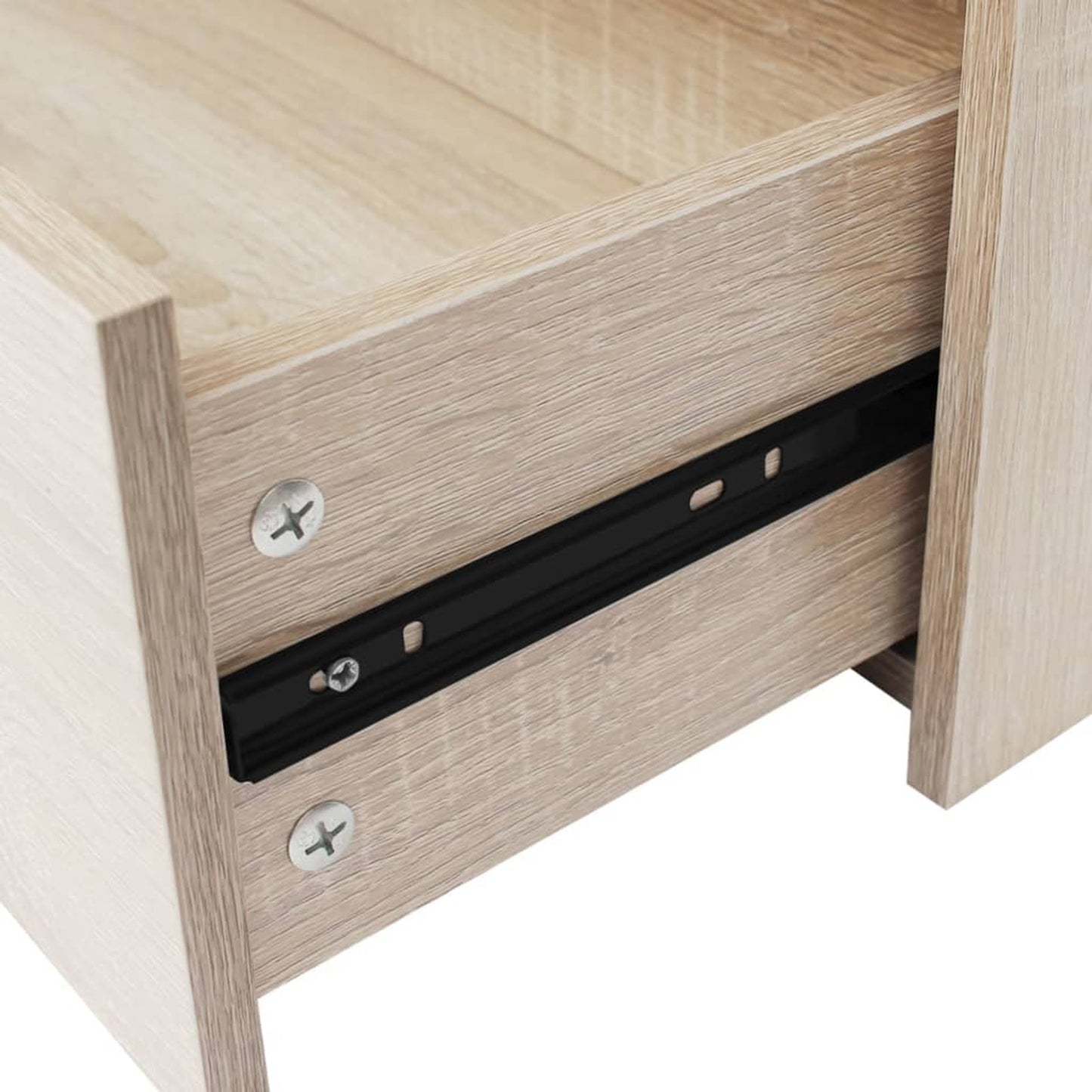 Dressoir – Sideboard – Ladekast – Opbergkast – Kast – 4 Lades – Compact 60x30,5x71 cm – Eiken Kleur Met Hoekplanken