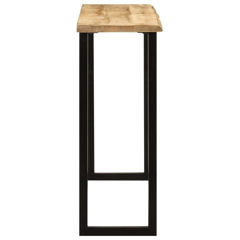 Consoletafel – Sidetable – Bureau – Bijzettafel – Telefoontafel – Massief Mangohout – Natuurlijke Boomrand 105x33x76 cm