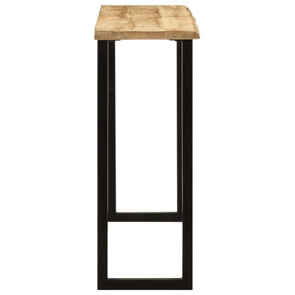 Consoletafel – Sidetable – Bureau – Bijzettafel – Telefoontafel – Massief Mangohout – Natuurlijke Boomrand 105x33x76 cm