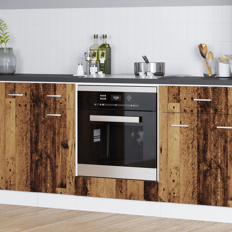 Keukenkastje – Opbergkast – Voorraadkast – Ovenkast – Dressoir – Old Wood Afwerking – Compact 60x46x81,5 cm – Duurzaam Spaanplaat Bruin