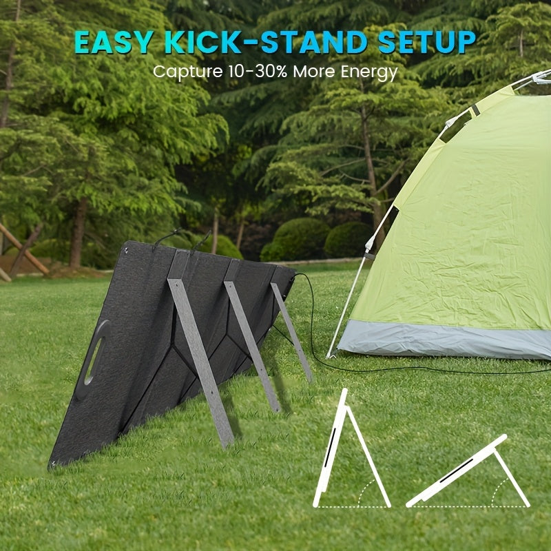 200W Zonnepaneel – Opvouwbaar Zonnepaneel – Solar Charger – Mobiele Zonne-energie – Draagbaar Zonnepaneel – ETFE Coating – Verstelbare Kickstand