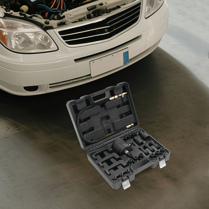 Diesel Injector Puller – Injector Trekker – Injector Demonteerset – Pneumatische Injectorverwijderaar – Diesel Injector Ontmantelingsset – 24-delig – Carbon Stalen Constructie – Compleet Met Koffer