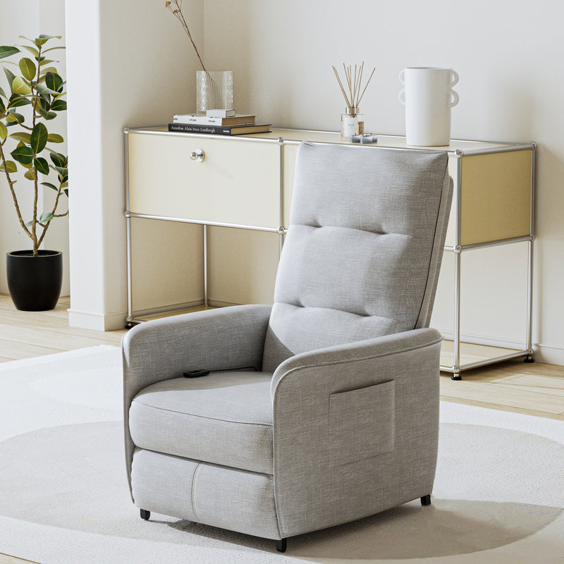 Relaxfauteuil – Elektrische Fauteuil – Verstelbare Stoel – Zitstoel – Loungefauteuil – Verstelbare Rugleuning – Polyester Bekleding 102x58x81 cm