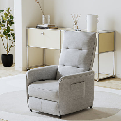 Relaxfauteuil – Elektrische Fauteuil – Verstelbare Stoel – Zitstoel – Loungefauteuil – Verstelbare Rugleuning – Polyester Bekleding 102x58x81 cm