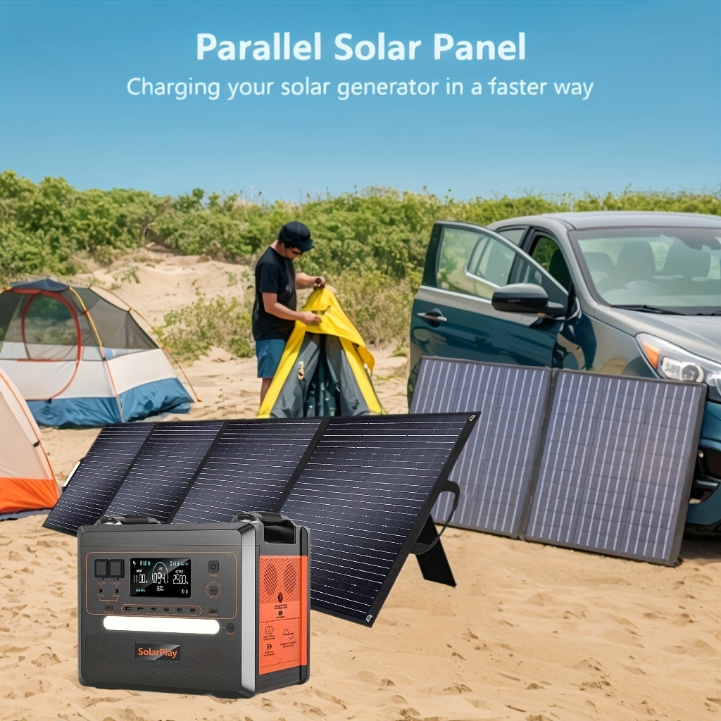 Powerstation – Draagbare Generator – Noodstroomvoorziening – Camping Accu – Mobiele Powerbank – 2500W Continu, 400W Snelladen Zonnepanelen