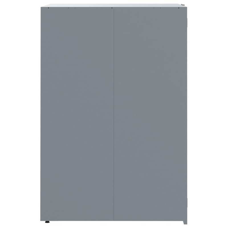 Vuilnisbak – Afvalbak – Prullenbak – Afvalcontainer – Afvalemmer – Grijs – Stevig Metaal – Ventilatie Met Wielen – 207x79x117 cm – Roestbestendig