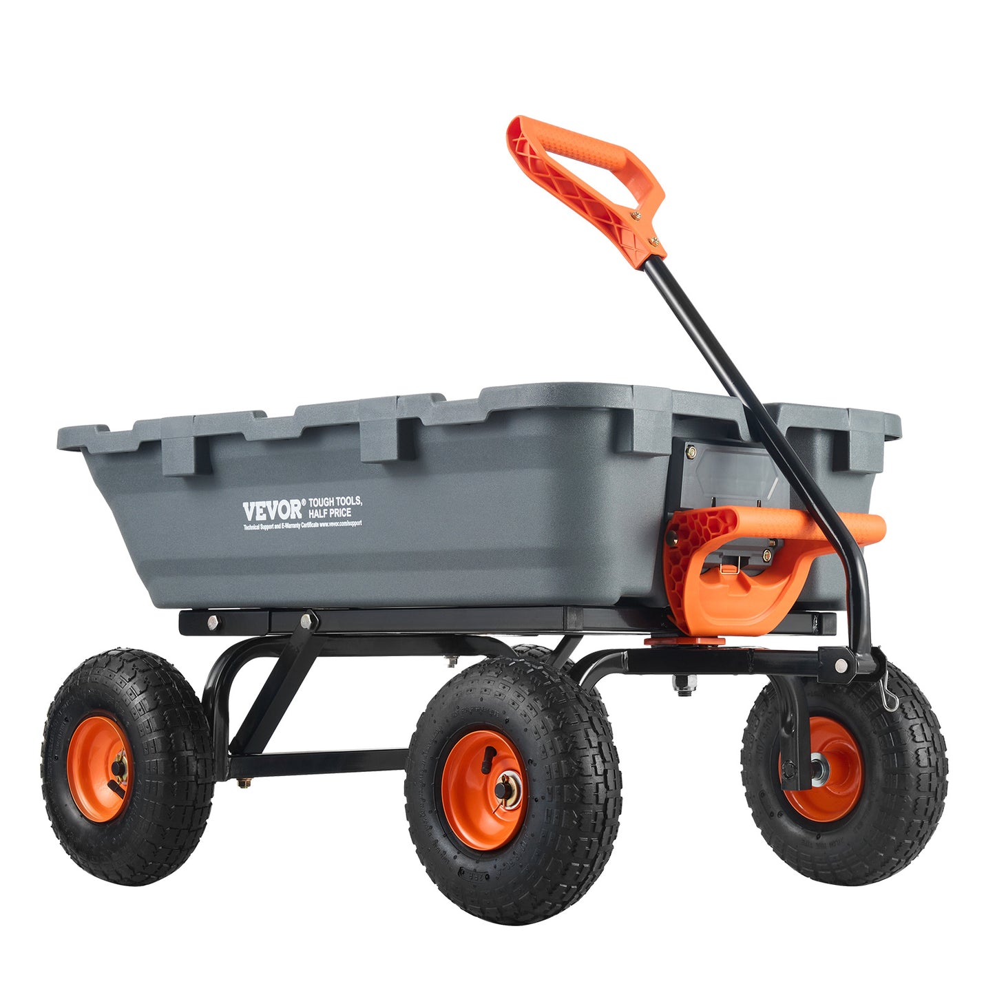 Kruiwagen – Tuinkar – Kiepwagen – Tuinwagen – Transportkar – 800 kg Draagvermogen – 2-in-1 Omschakelbaar Handvat