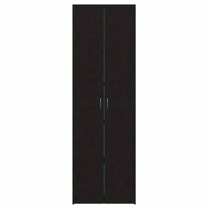Opbergkast – Opbergmeubel – Kast – Opbergkast Voor Kantoor – Zwarte Eikenhout Composiet – 60x32x190 cm – Stijlvol En Ruim – Duurzaam En Verplaatsbaar