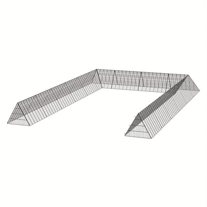 Kippenren – Kippenhok – Uitloopren – Buitenren – Konijnenren – Stalen Frame – Groot Formaat 6x4m – Draagbaar & Weerbestendig