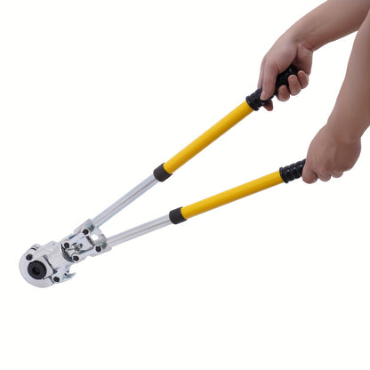 Buig- En Pers Tang – Krimptang – Pijpenpers – Slangknijper – PEX Tang – Handgereedschap – 16-32mm Kalibratie – Draagkoffer En Versterkte Hendel – Rood