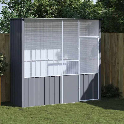 Aviary Anthracite 215X78X200 Cm Galvanized Steel