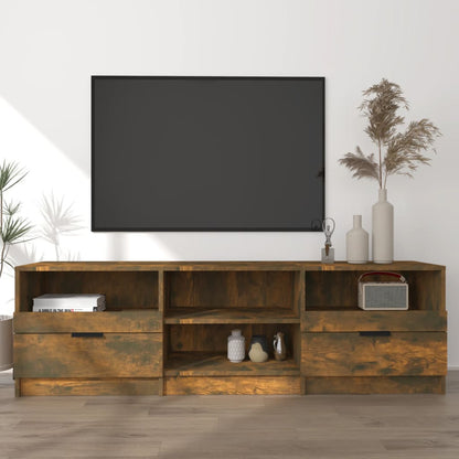 TV-kast – TV-meubel – TV-standaard – Mediameubel – Entertainmentkast – Gerookt Eiken – 150x33,5x45 cm – Duurzaam Gemonteerd Hout
