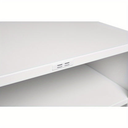 Mobiele Printerstandaard – Printertafel – Werkplek Organizer – Roltafel – Opbergkast – Stevige Aluminium Constructie – Ruimtebesparend Compact Design