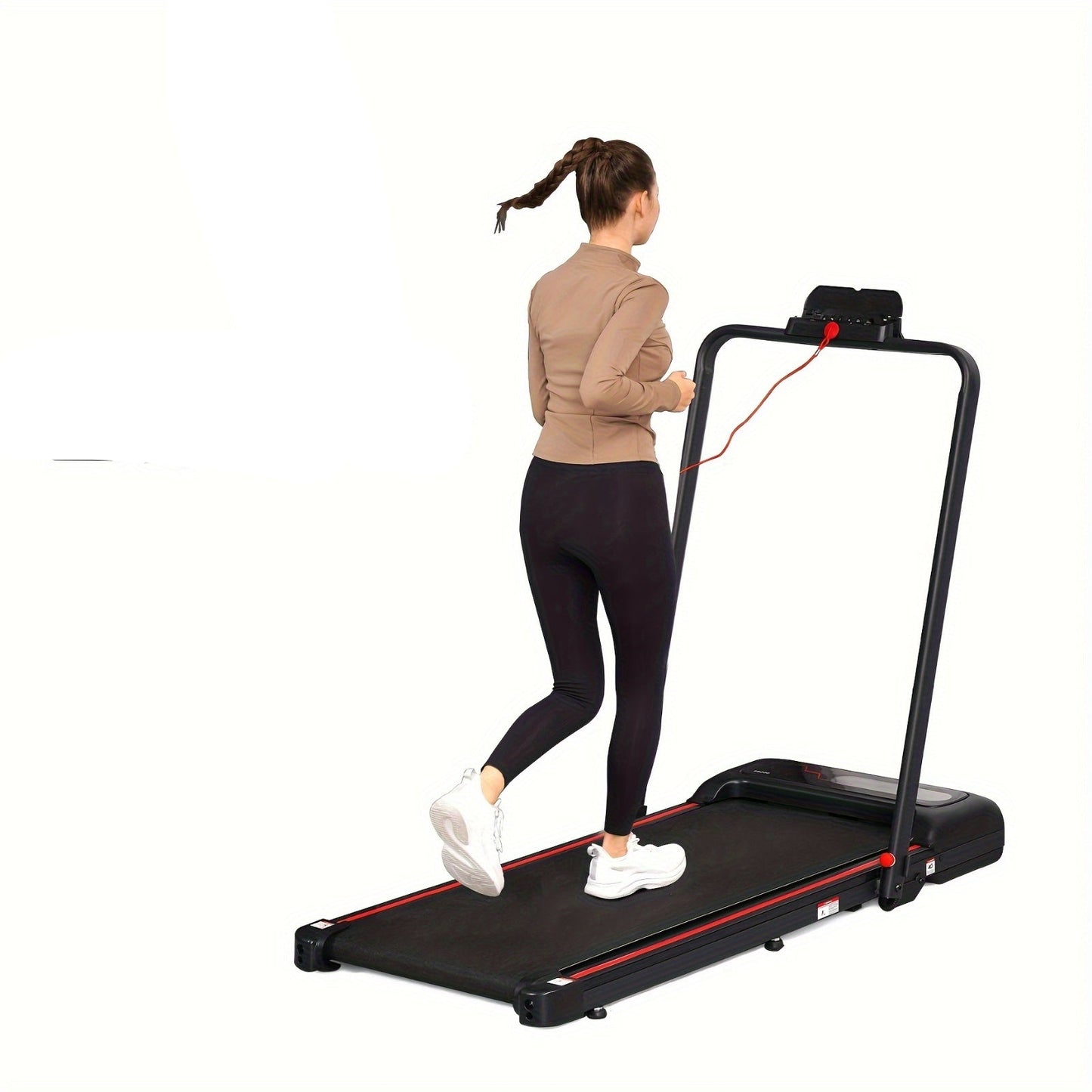 Elektrische Loopband – Treadmill – Hardloopband – Fitnessband – Wandelband – 2-in-1 Trainingsmodi – Opvouwbaar en Stil Met Verstelbare Hellingshoek