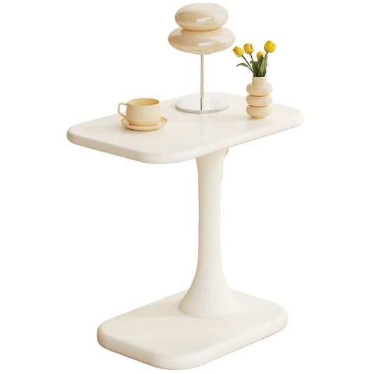 Nachtkastje – Bijzettafel – Tafeltje – Ladekastje – Wandkast – Modern – Compact – Ruimtebesparend – Hardhout – Crème Wit
