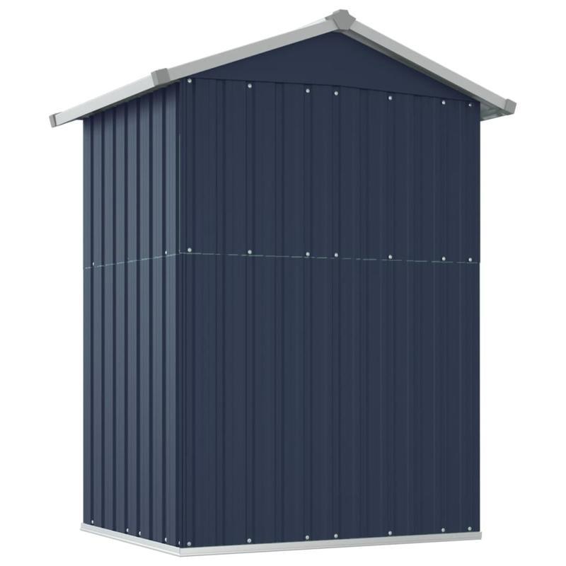 Opslagkast – Buitenberging – Tuinkast – Opslagkast Garage – Tuinberging Antraciet – Gegalvaniseerd Staal – Groot 126x97,5x177 cm – Robuust & Weerbestendig