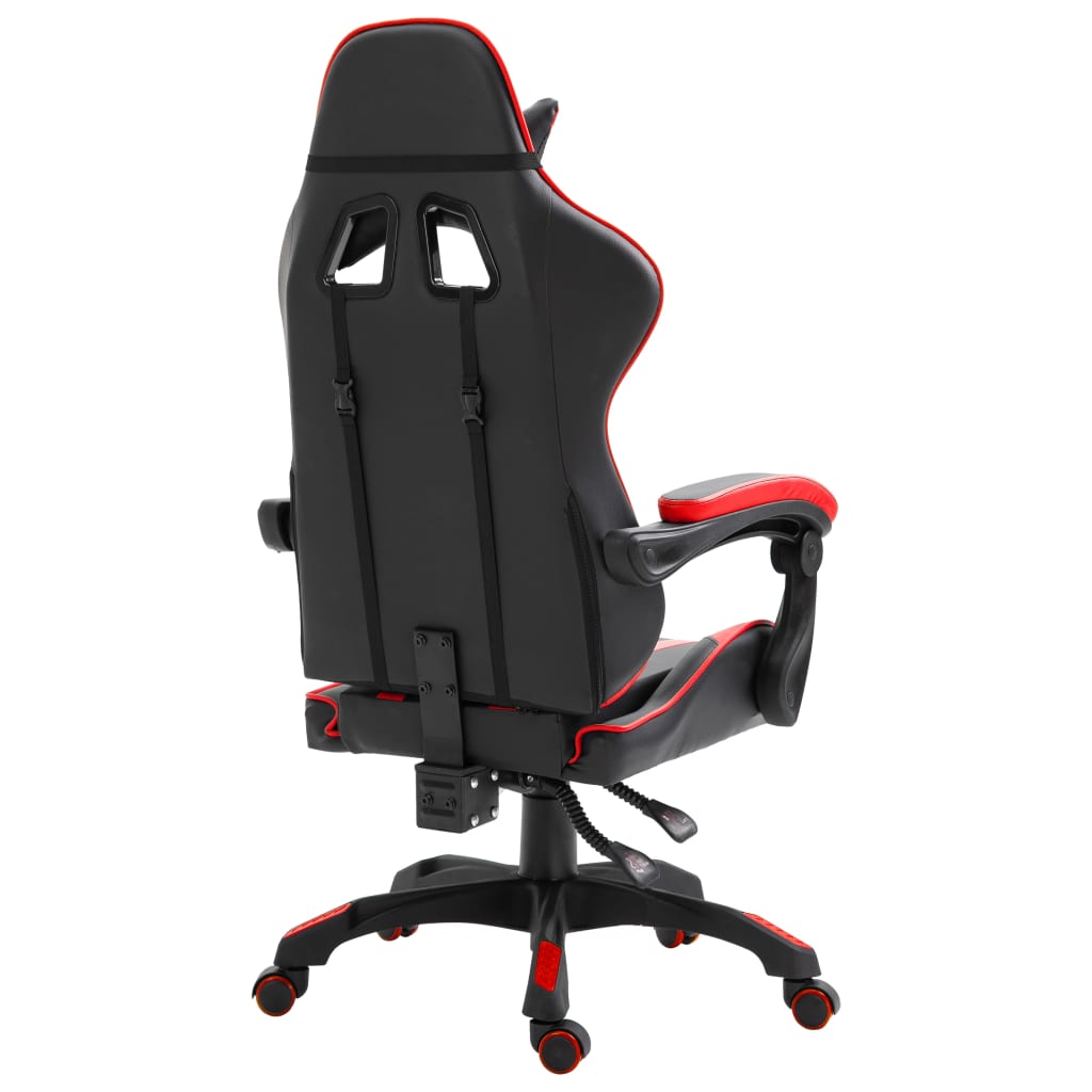 Gamingstoel – Gamestoel – Gaming Chair – Game Stoel – Bureaustoel – Ergonomisch – Hoog Verstelbaar – 360° Draaibaar – Rood