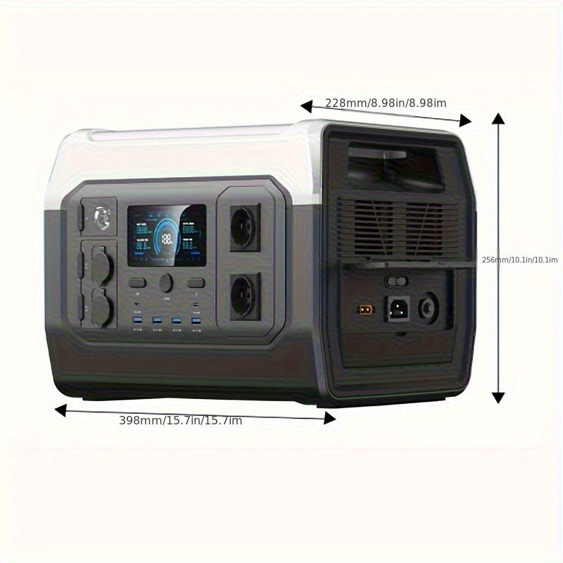Powerstation – Draagbare Stroomvoorziening – Powerbank – Noodstroom – Camping Generator – 1800W Output – 1024Wh LifePo4 Batterij – UPS Functie – Optioneel Zonnepaneel 100W/200W/400W