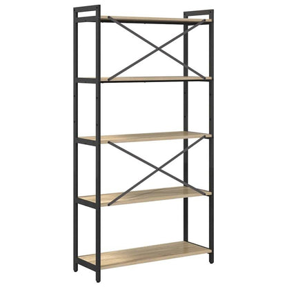 Boekenkast Sonoma eiken 80 x 30 x 153cm Bewerkt hout