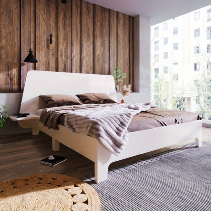 Bedframe – Tweepersoonsbed – Platformbed – Opbergbed – Modern bed – Ruimtebesparend ontwerp – 160x200 cm – Stevige Niet-Houten Constructie
