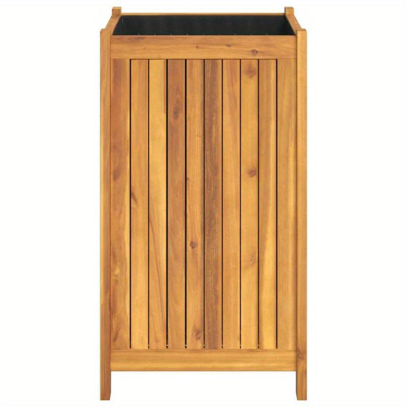 Bloemrek – Plantenstandaard – Bloemenstandaard – Plantenrek – Bloemhouder – Acaciahouten Afdekking – Compact Formaat 42x42x75 cm