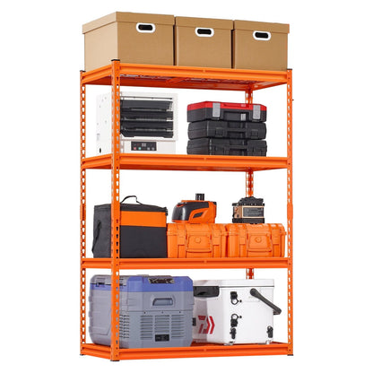 Stellingkast – Opbergrek – Magazijnstelling – Opbergkast – Metalen Rek – 4 Laags Verstelbaar – Draagvermogen 1088 kg