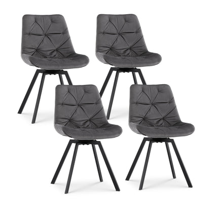 Eetkamerstoelen – Stoelen – Kuipstoelen – Bureaustoelen – Design Stoelen – Draaibaar 360° – Ergonomisch Met Fluwelen Bekleding
