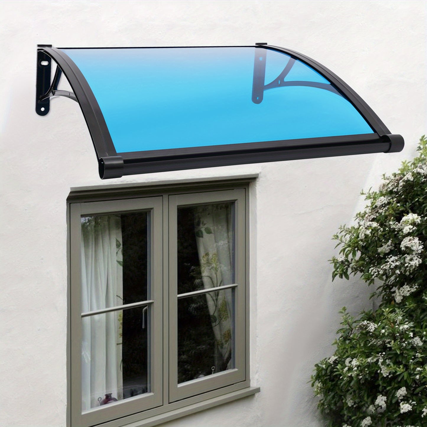 Zonnescherm Aluminium Luifel – Raamluifel – Deurluifel – Overkapping – Aluminium Kap – 82x77 cm – Weerbestendig & UV-bestendig