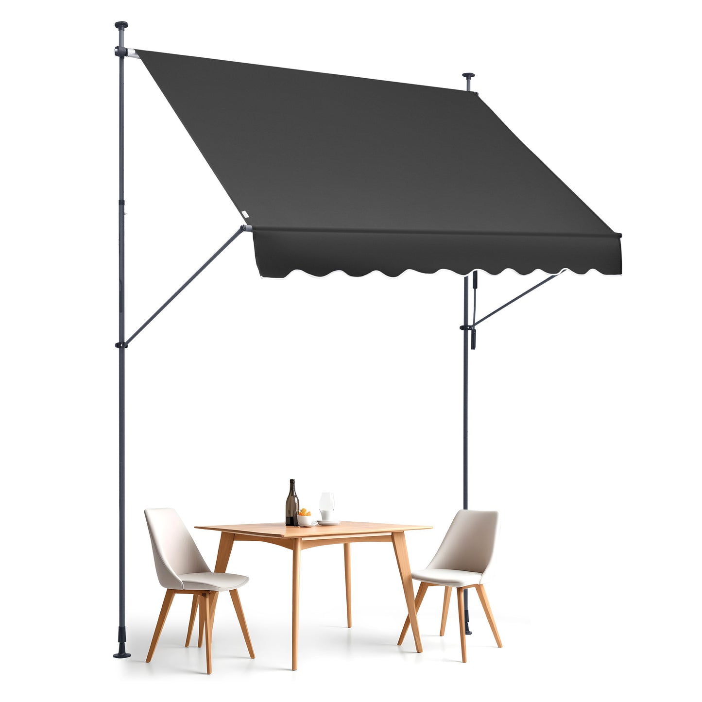 Uitvalscherm – Terrasscherm – Zonnescherm – Pergolascherm – Uitvalzonwering – 250x120 cm – UV Bescherming en Waterafstotend