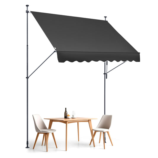 Uitvalscherm – Terrasscherm – Zonnescherm – Pergolascherm – Uitvalzonwering – 250x120 cm – UV Bescherming en Waterafstotend