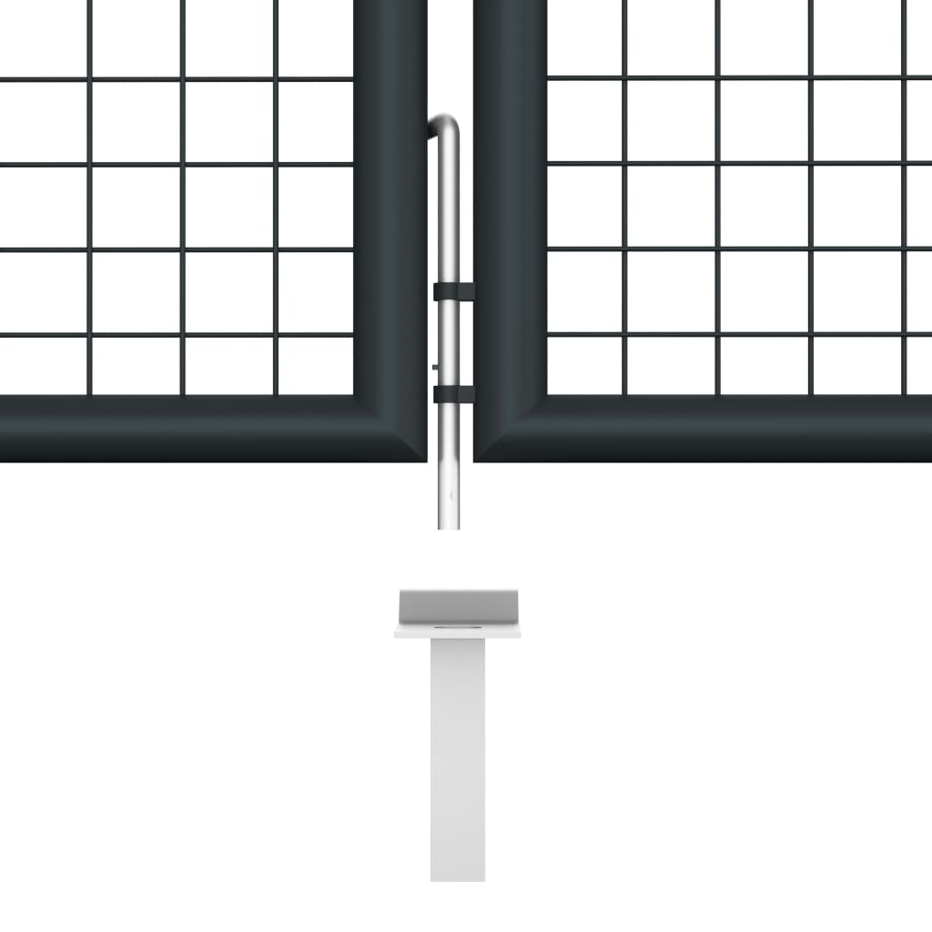 Tuingaas – Tuinpoort – Tuinafscheiding – Afsluiting – Gaashek – 400x150 cm – Gegalvaniseerd Staal – Roestbestendig