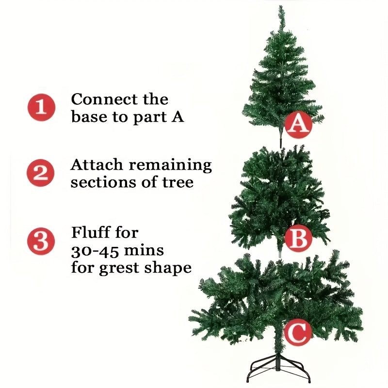 Artificial Christmas Tree Measuring 2.1 Meters, Perfect for Festive Centerpieces, Featuring a Large Snowflake Design, a White Articulated Spruce, And Easy-To-Assemble Decorations.