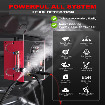 Automotive Rooktester – Rookgenerator – Lekdetectieapparaat – Vacuümtester – Systeemchecker – 12V Auto – Oververhittingsbeveiliging – Compact Ontwerp