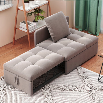Space-Saving 3-in-1 Sofa Bed with Adjustable Backrest - Convertible Sleeper Sofa, Sturdy Metal Frame, Modern Minimalist Design for Small Apartments, Living Room, Guest Room - Easy Assembly Required, Apartment Furniture, Conte