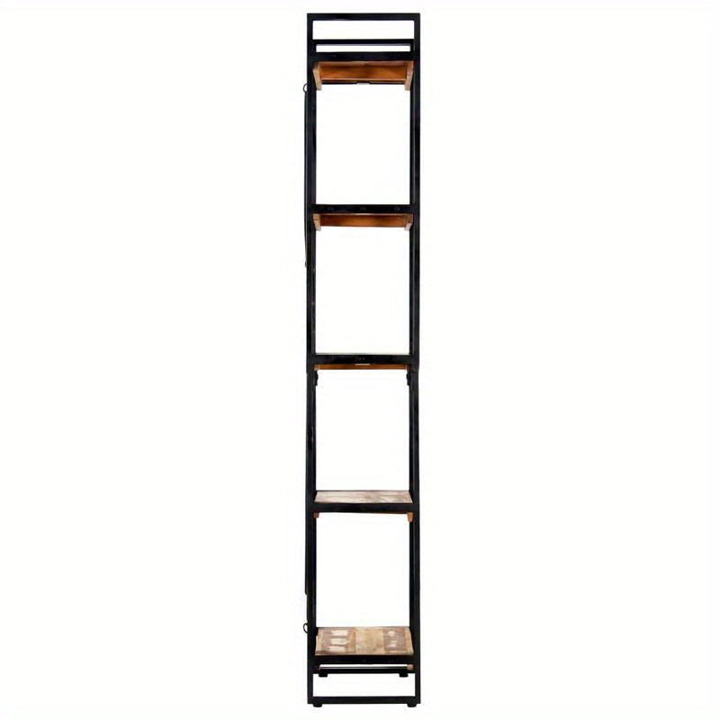 Boekenkast – Boekenrek – Vakkenkast – Opbergkast – Stellingkast – Massief Gerecycled Hout – 5 Planken – 60x30x180 cm – Staand Model
