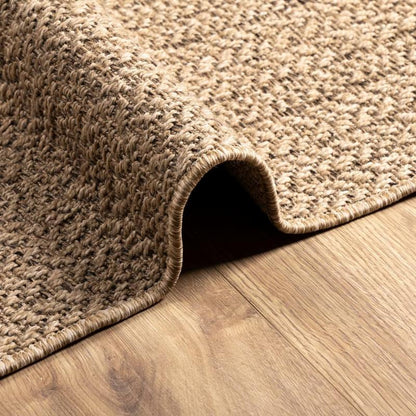 Mat Jute Look – Vloerkleed – Tapijt – Vloermat – Vloerbedekking – Extra Groot 160x230 cm – Weerbestendig & Handgemaakt – Naturel Bruin