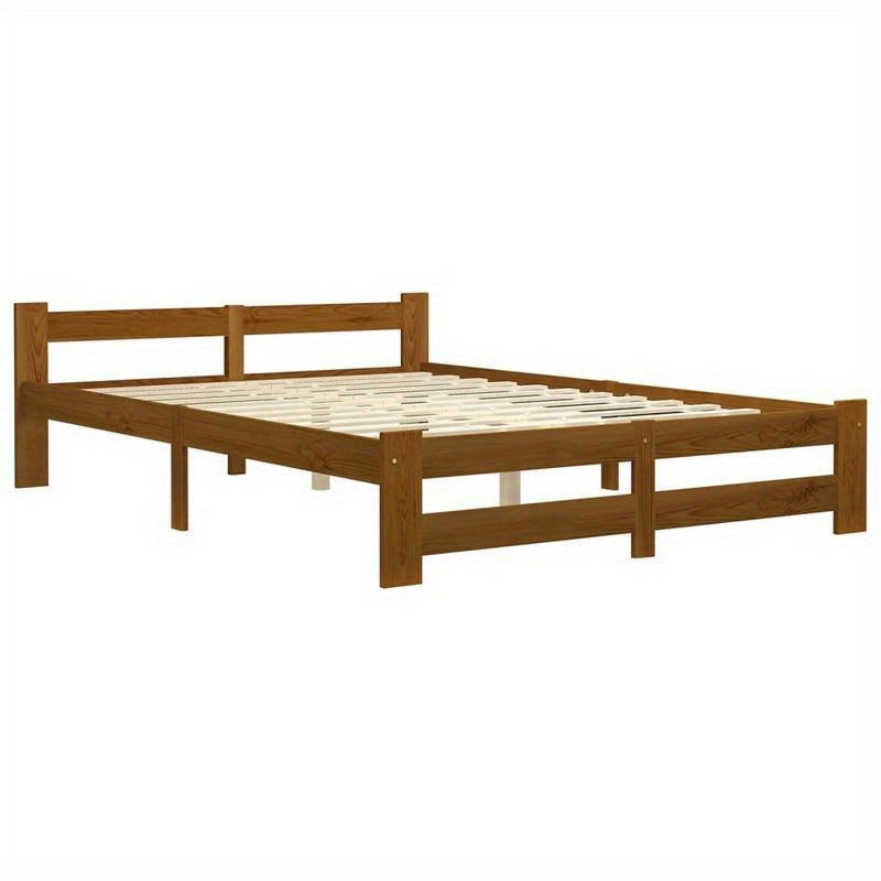Bedframe – Eenpersoonsbed – Kinderbed – Logeerbed – Slaapbank – Modern Houten Bedframe – Met Opbergruimte – 120x200 cm – Eenvoudige Montage