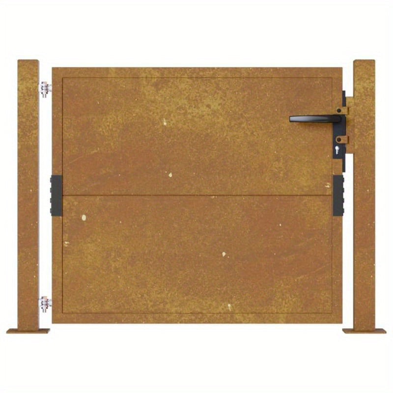 Tuinpoort – Tuindeur – Schuttingdeur – Poort – Hek – Cortenstaal – Weerbestendig – 105x105 cm
