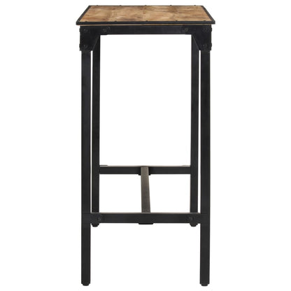 Barset – Barsets – Bar Set – Tuinbarset – Tuinbarsets – Massief Mango Hout – Industrieel Metaal Frame - Bruin