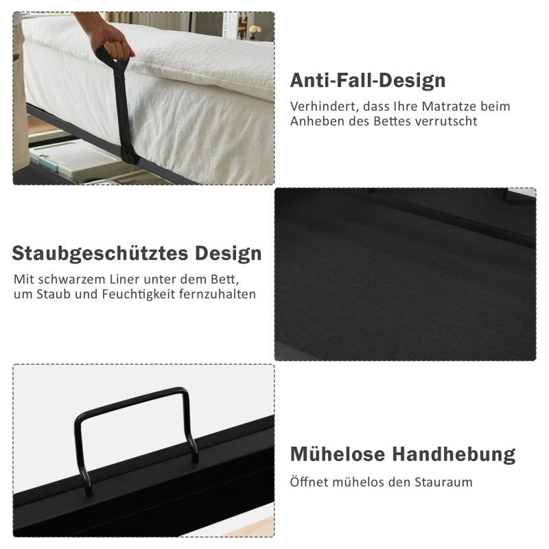 Eenpersoonsbed – Eenpersoonsbedframe – Kinderbed – Jeugdbed – Logeerbed – Vintage Fluwelen Gestoffeerd – Opbergruimte – 90x200 cm – Zonder Matras – Pastelroze – Eenvoudige Montage