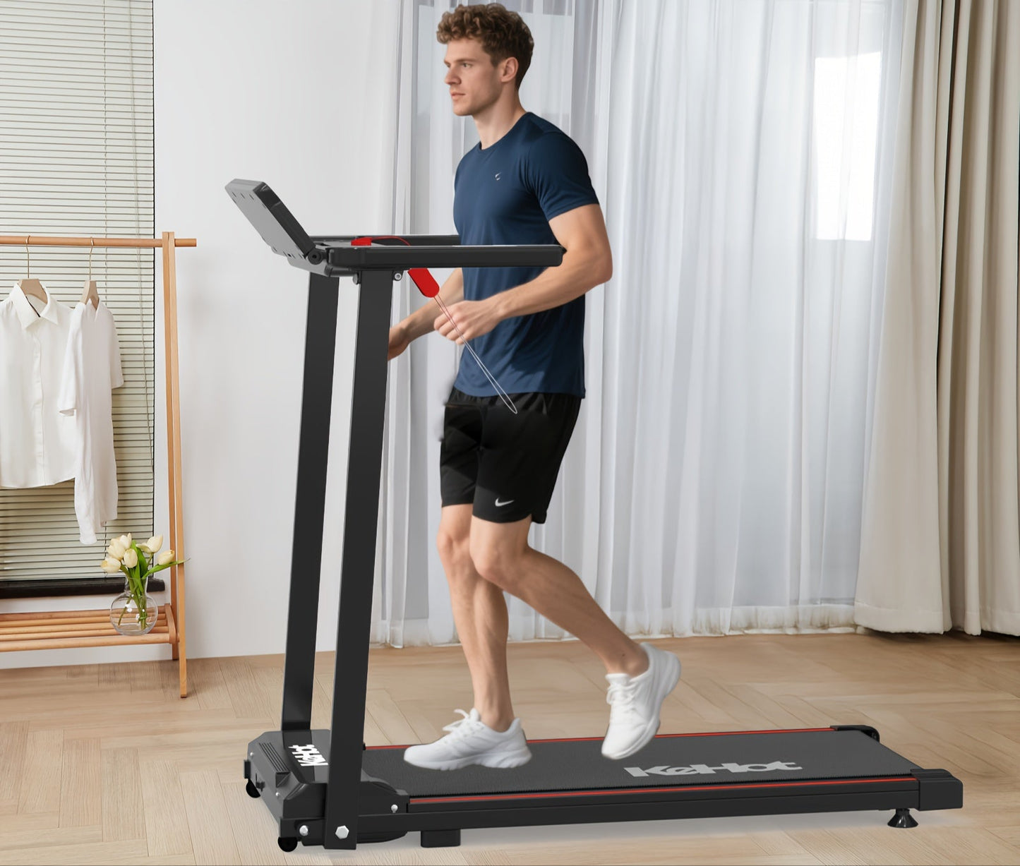 Loopband – Wandelband – Walking Pad – Opvouwbare Loopband – Treadmill – Stil Design – 12 Programma’s & APP Connectiviteit