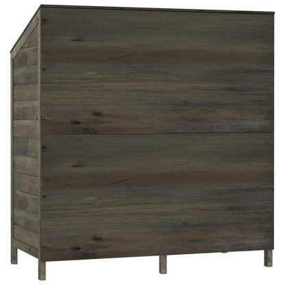 Tuinkast – Tuinhuisje – Tuinschuur – Gereedschapsschuur – Berging – Antraciet – Stevig Metaal – Compact 102x52x112 cm