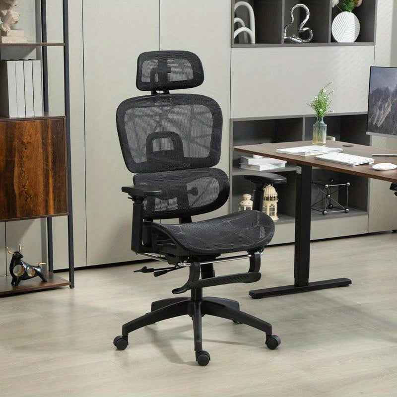 Ergonomische Bureaustoel – Bureaustoel – Werkstoel – Kantoorstoel – Bureau Stoel – Ademend Mesh – Verstelbare Zithoogte