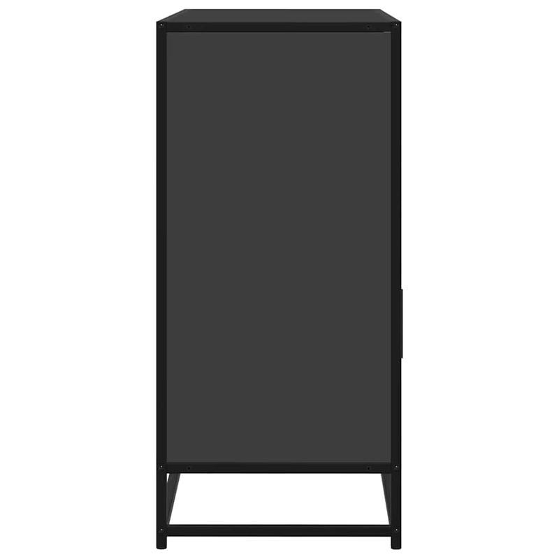 Sideboard 100x35x76cm edited wood zwart Practical and removable