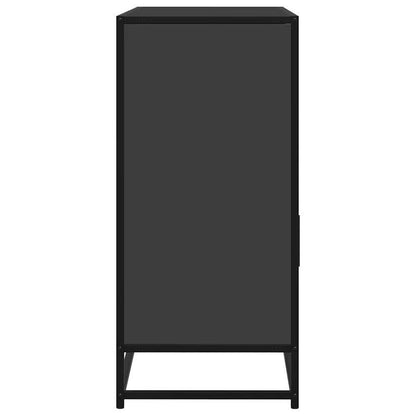Sideboard 100x35x76cm edited wood zwart Practical and removable