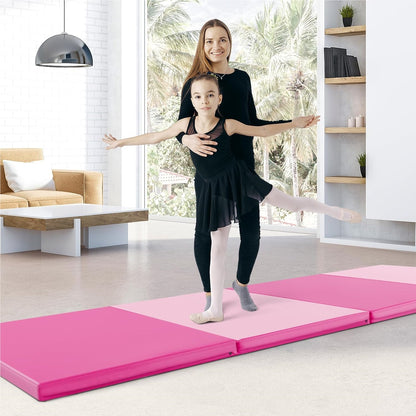 Gymnastiekmat – Vouwmat – Fitnessmat – Yogamat – Trainingsmat – 300x120x5 cm – PU Cover Met Draaghandvatten