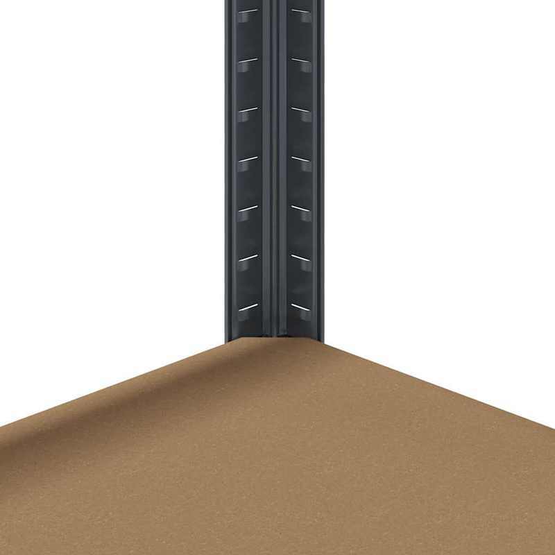 Opbergrek – Stellingkast – Opbergrek – Opbergkast – Opbergrekken – 5 Niveaus – Staal Hout Anthraciet